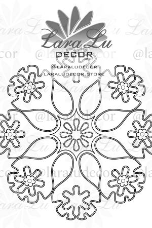 Caminho de mesa 21        60 cm x 60 cm