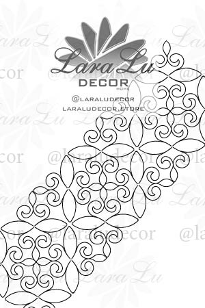 Caminho de mesa 26  110 cm x  37 cm