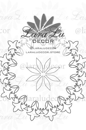 Caminho de mesa 39  65 cm de diametro